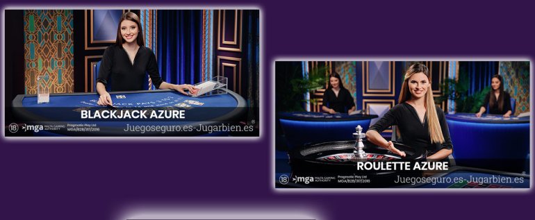 Roulette Azure, Blackjack Azure, Pragmatic Play