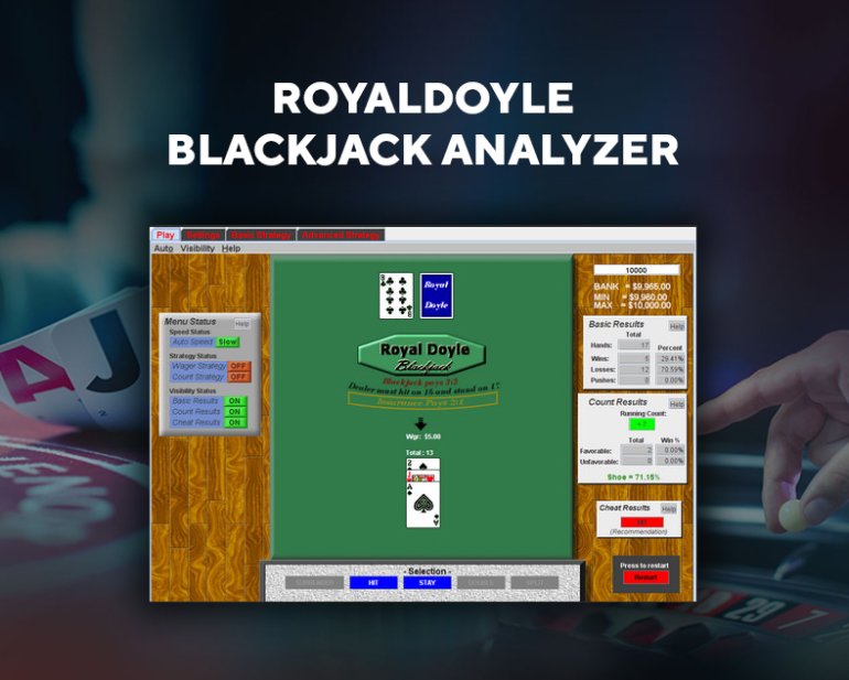 RoyalDoyle Blackjack Analyzer - статистический анализ блэкджека