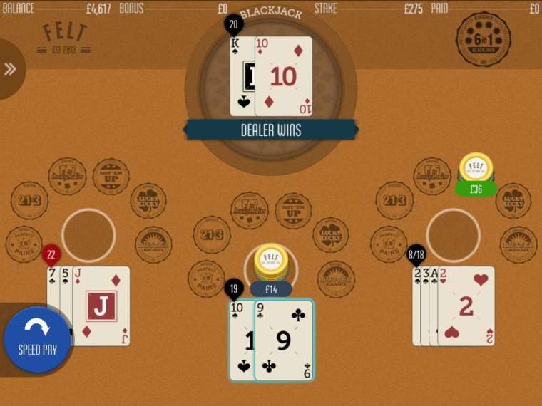 Видео покер 6 in 1 Blackjack демо-игра