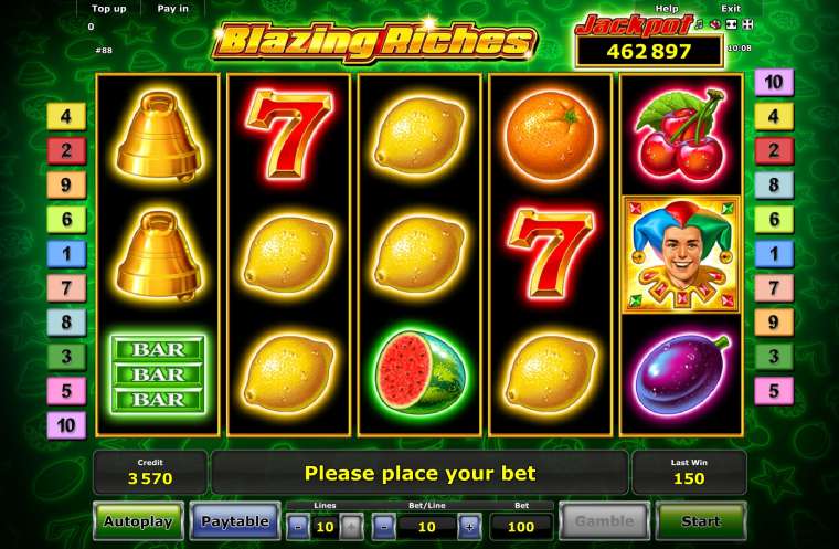 Видео покер Blazing Riches демо-игра