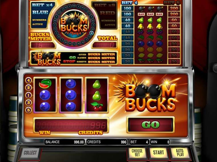 Видео покер Boom Bucks демо-игра