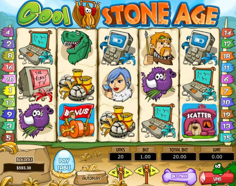 Видео покер Cool Stone Age демо-игра