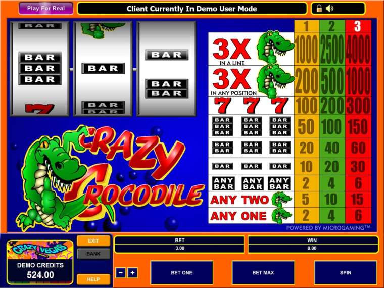 Видео покер Crazy Crocs демо-игра
