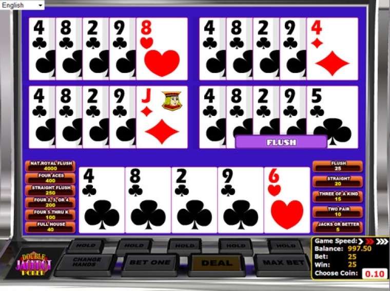 Видео покер Double Jackpot Poker демо-игра