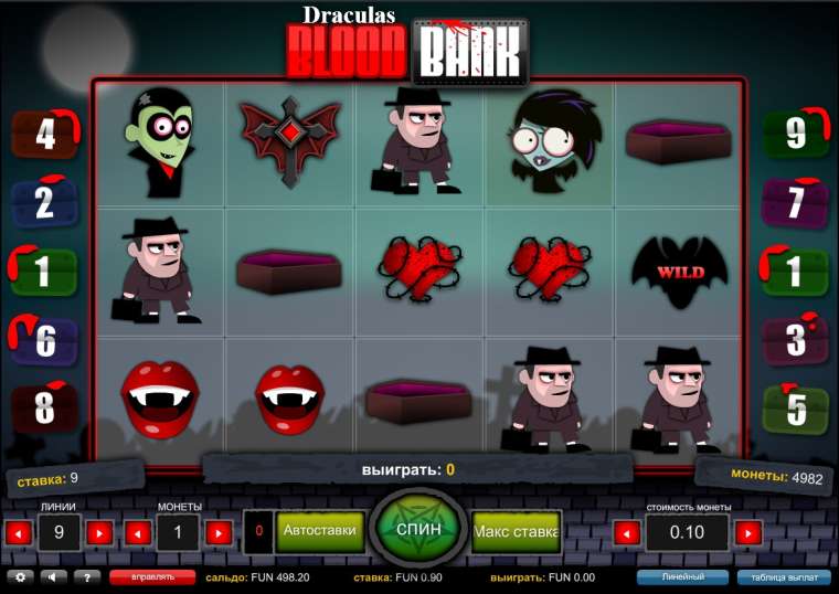 Онлайн слот Dracula’s Blood Bank играть