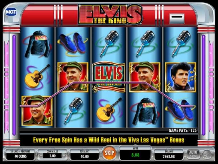 Видео покер Elvis: The King демо-игра