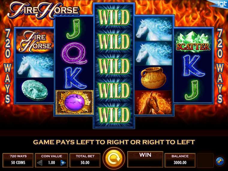 Видео покер Fire Horse демо-игра