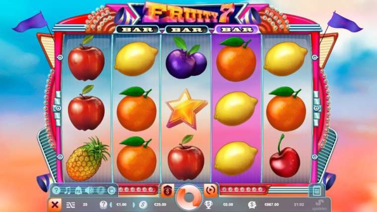 Видео покер Fruity 7 демо-игра
