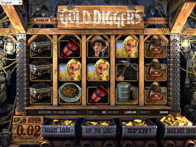 Онлайн слот Gold Diggers играть