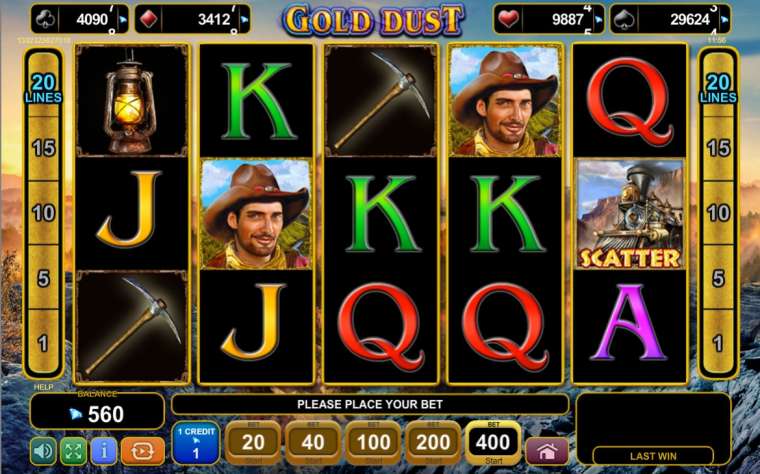 Видео покер Gold Dust демо-игра