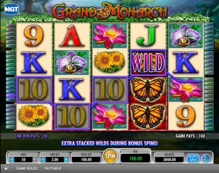 Видео покер Grand Monarch демо-игра