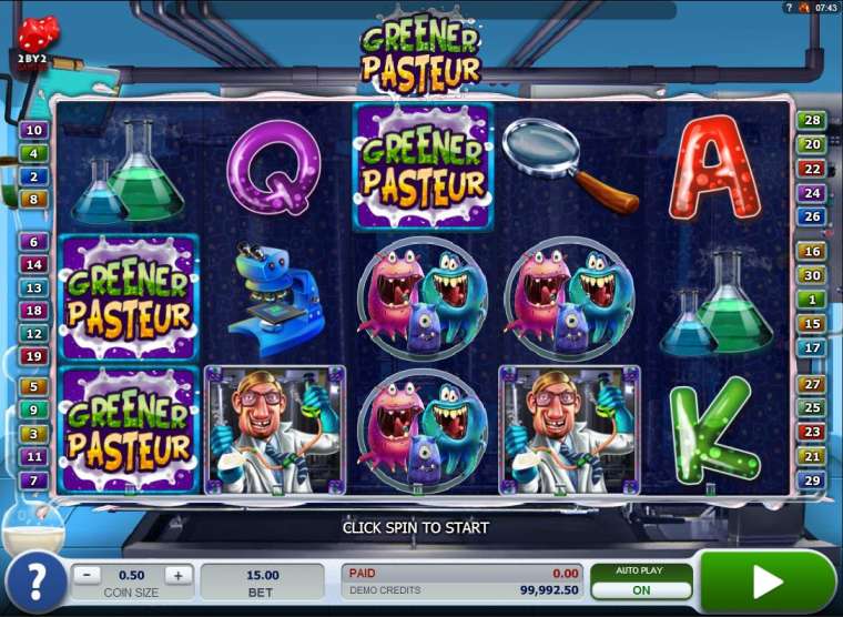 Видео покер Greener Pasteur демо-игра