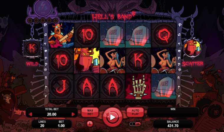 Видео покер Hell’s Band демо-игра