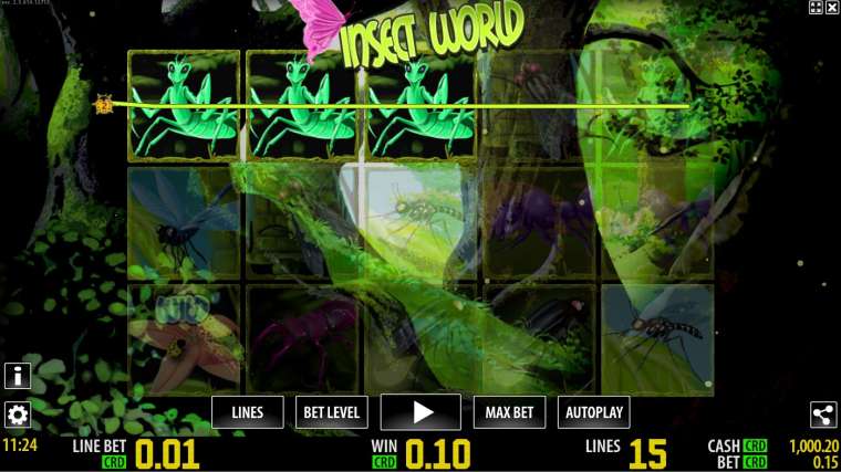 Видео покер Insect World демо-игра
