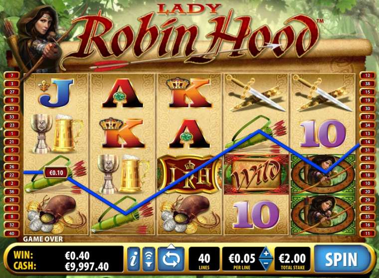 Видео покер Lady Robin Hood демо-игра
