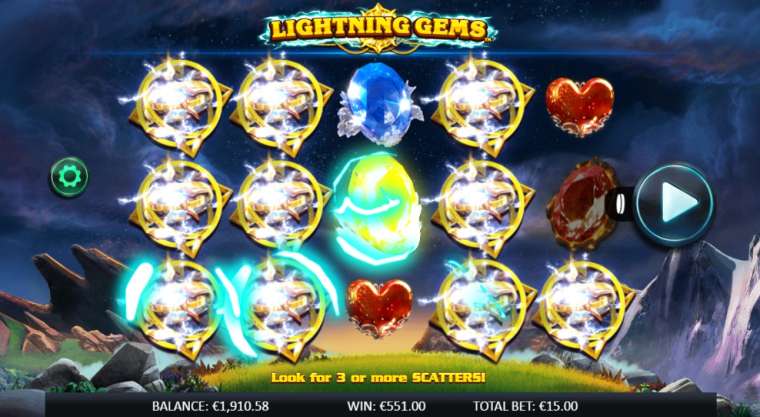 Видео покер Lightning Gems демо-игра