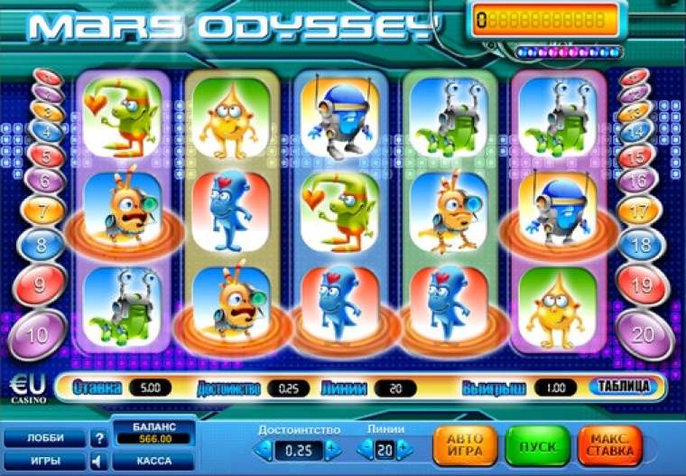 Видео покер Mars Odyssey демо-игра