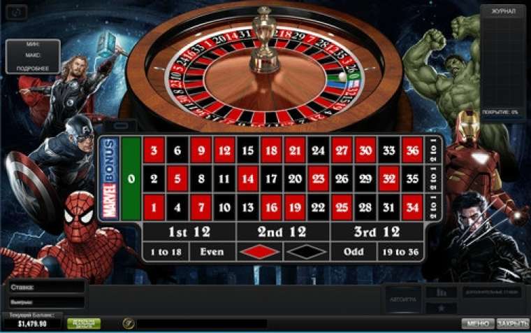 Видео покер Marvel Roulette  демо-игра