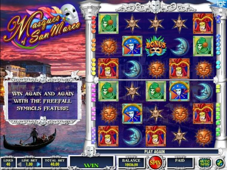 Видео покер Masques of San Marco демо-игра