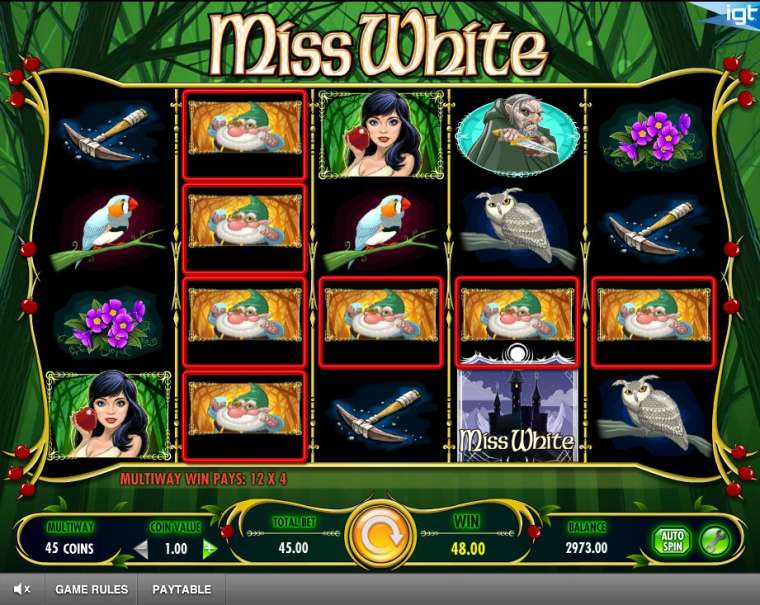 Видео покер Miss White демо-игра