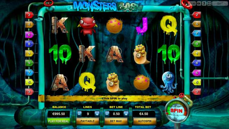 Онлайн слот Monsters Bash играть