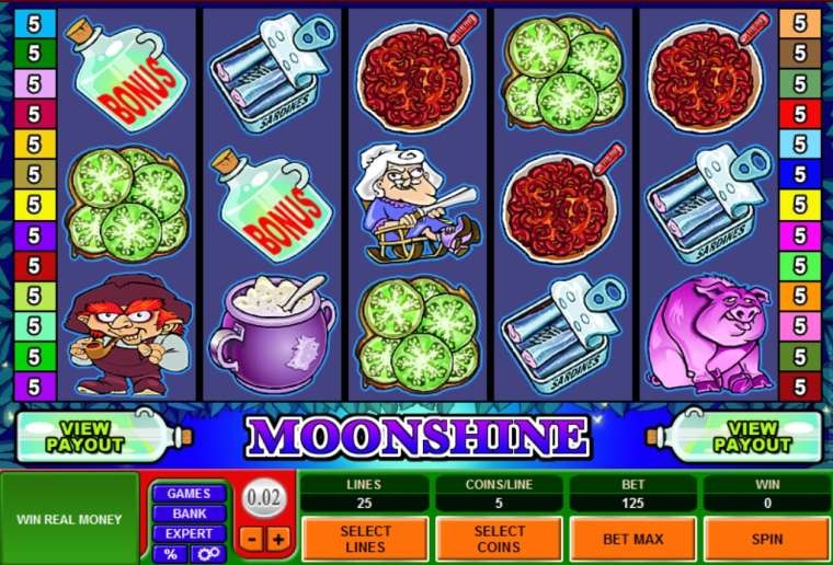 Видео покер Moonshine демо-игра