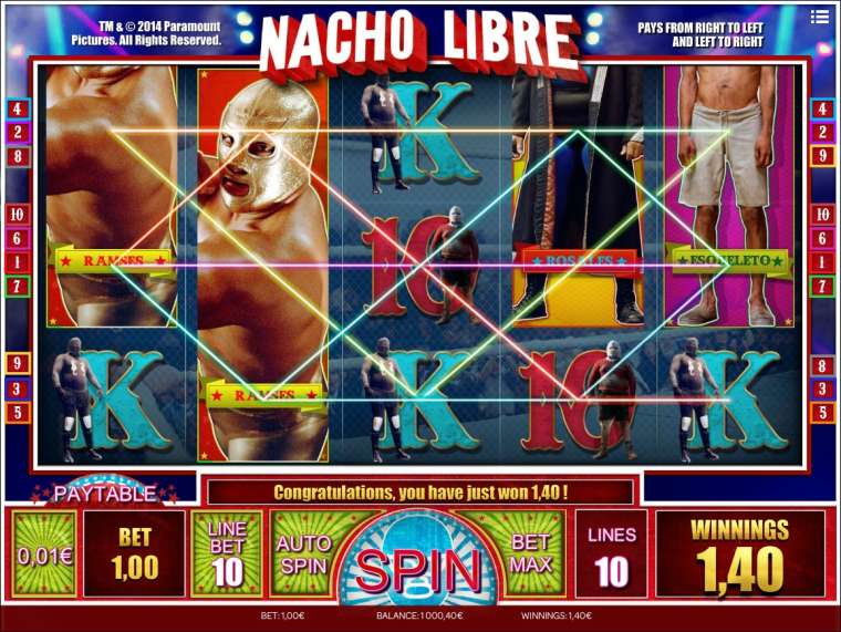 Видео покер Nacho Libre демо-игра
