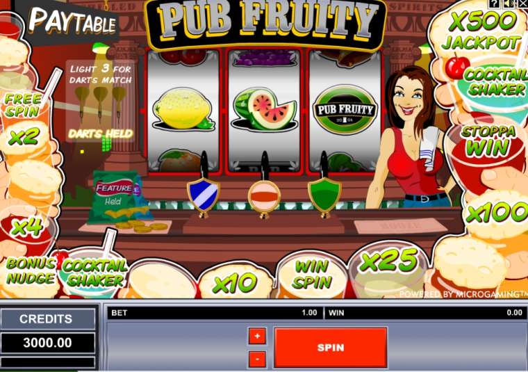 Видео покер Pub Fruity демо-игра