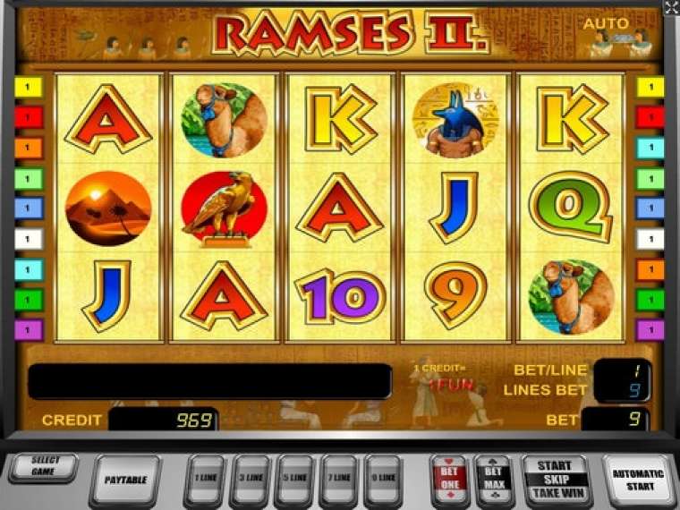 Видео покер Ramses II демо-игра