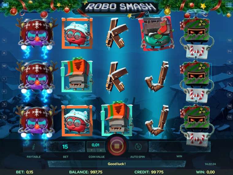 Видео покер Robo Smash демо-игра