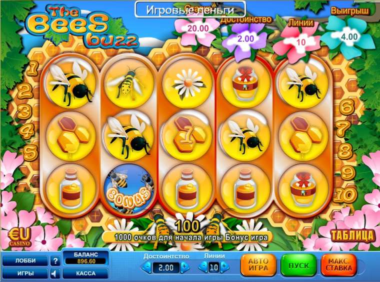 Видео покер The Bees Buzz демо-игра