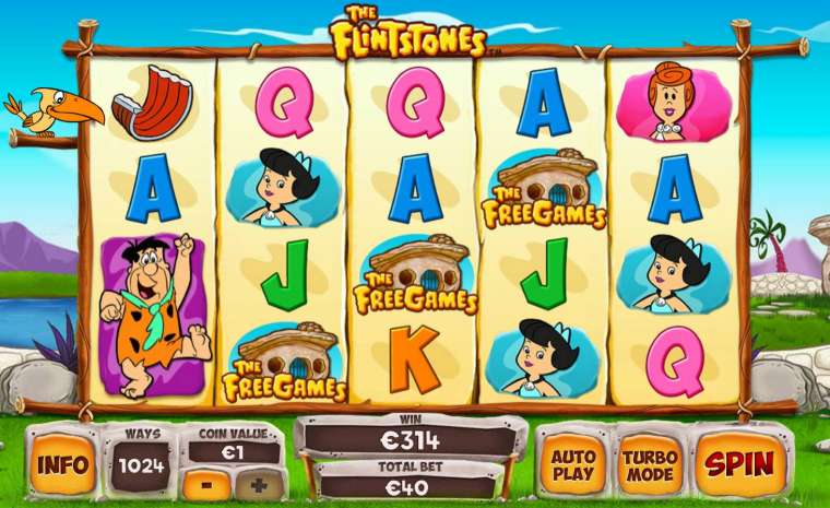 Видео покер The Flintstones демо-игра