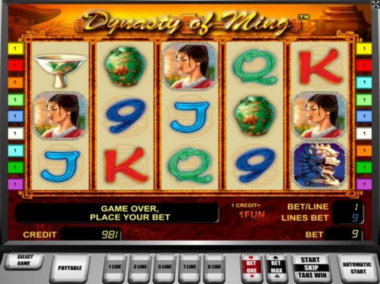 Видео покер The Ming Dynasty демо-игра