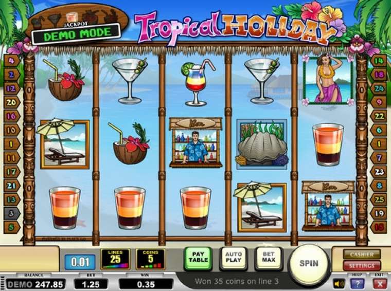 Видео покер Tropical Holiday демо-игра