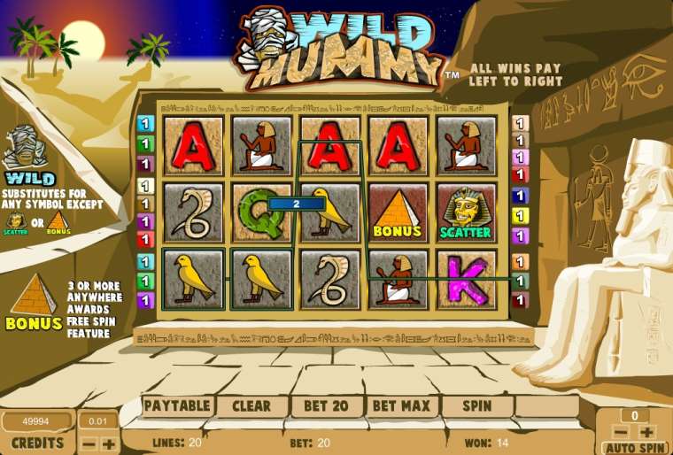 Видео покер Wild Mummy демо-игра