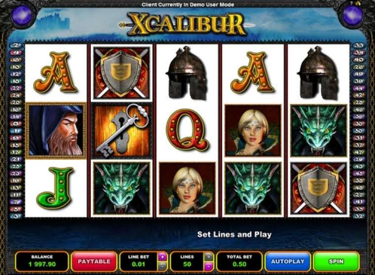 Онлайн слот Xcalibur играть