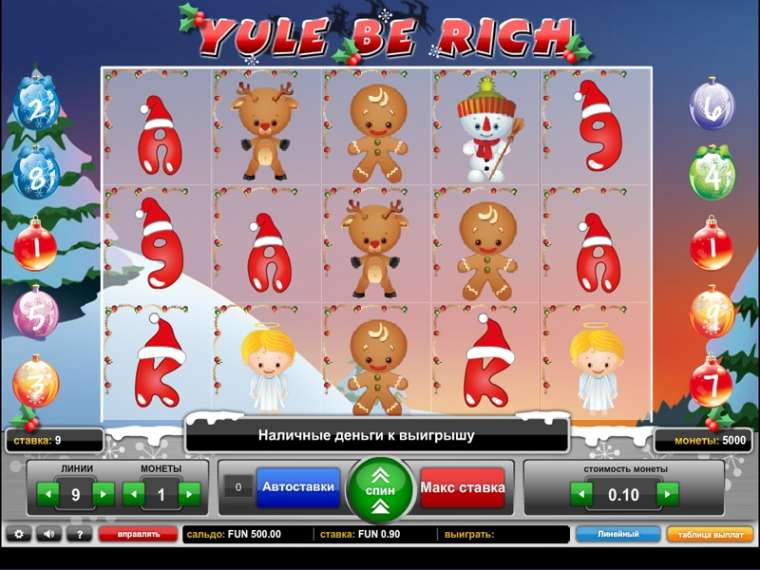 Видео покер Yule be Rich демо-игра