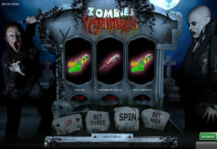 Онлайн слот Zombies and Vampires играть